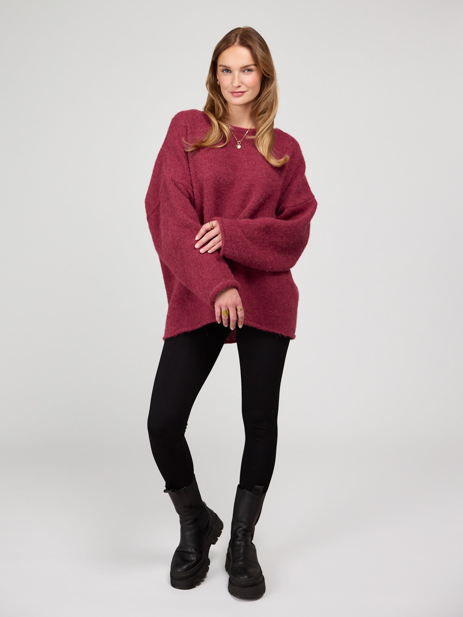 Strickpullover MIMI burgundy