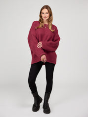 Strickpullover MIMI burgundy