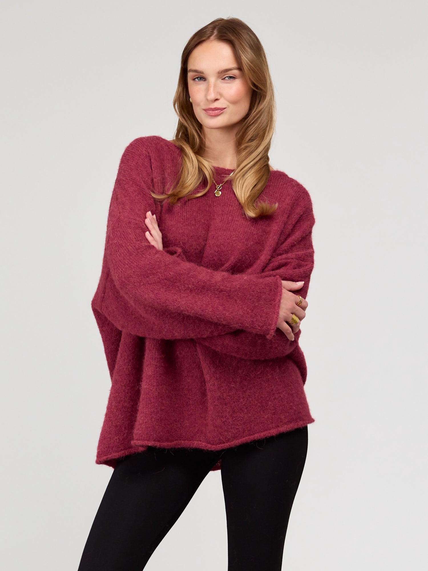 Strickpullover MIMI burgundy