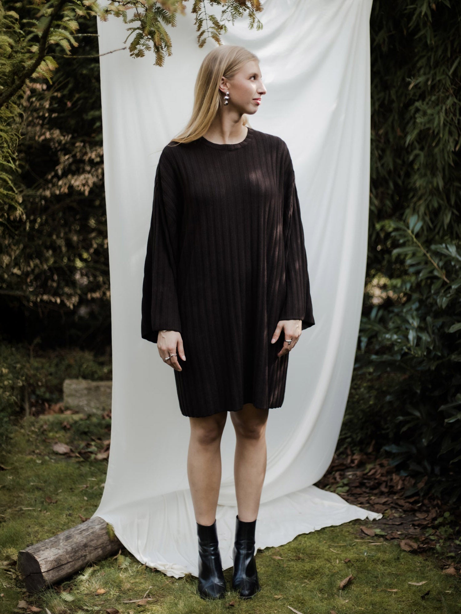 Strickkleid ANNI dark brown