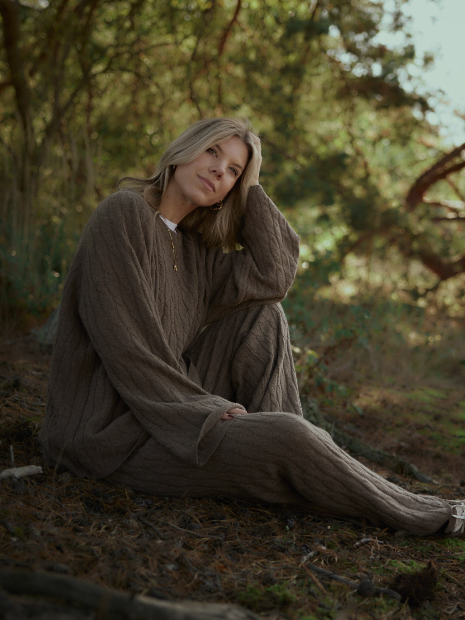 Strickhose MARLI brown melange