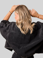 Jeansjacke JOHANNA washed black