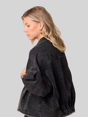 Jeansjacke JOHANNA washed black