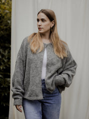 Strickjacke FRIDA anthrazite