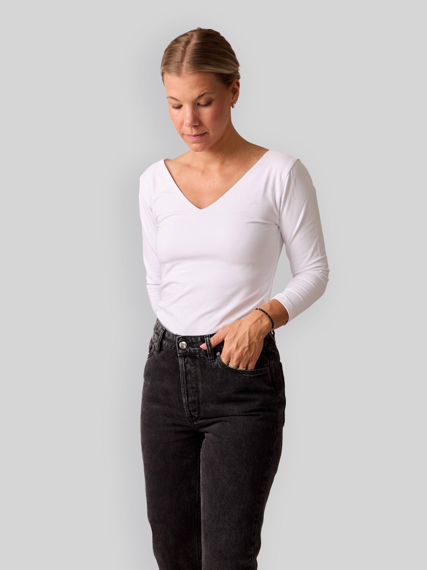 Longsleeve GABY white