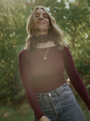 Longsleeve ELENI burgundy