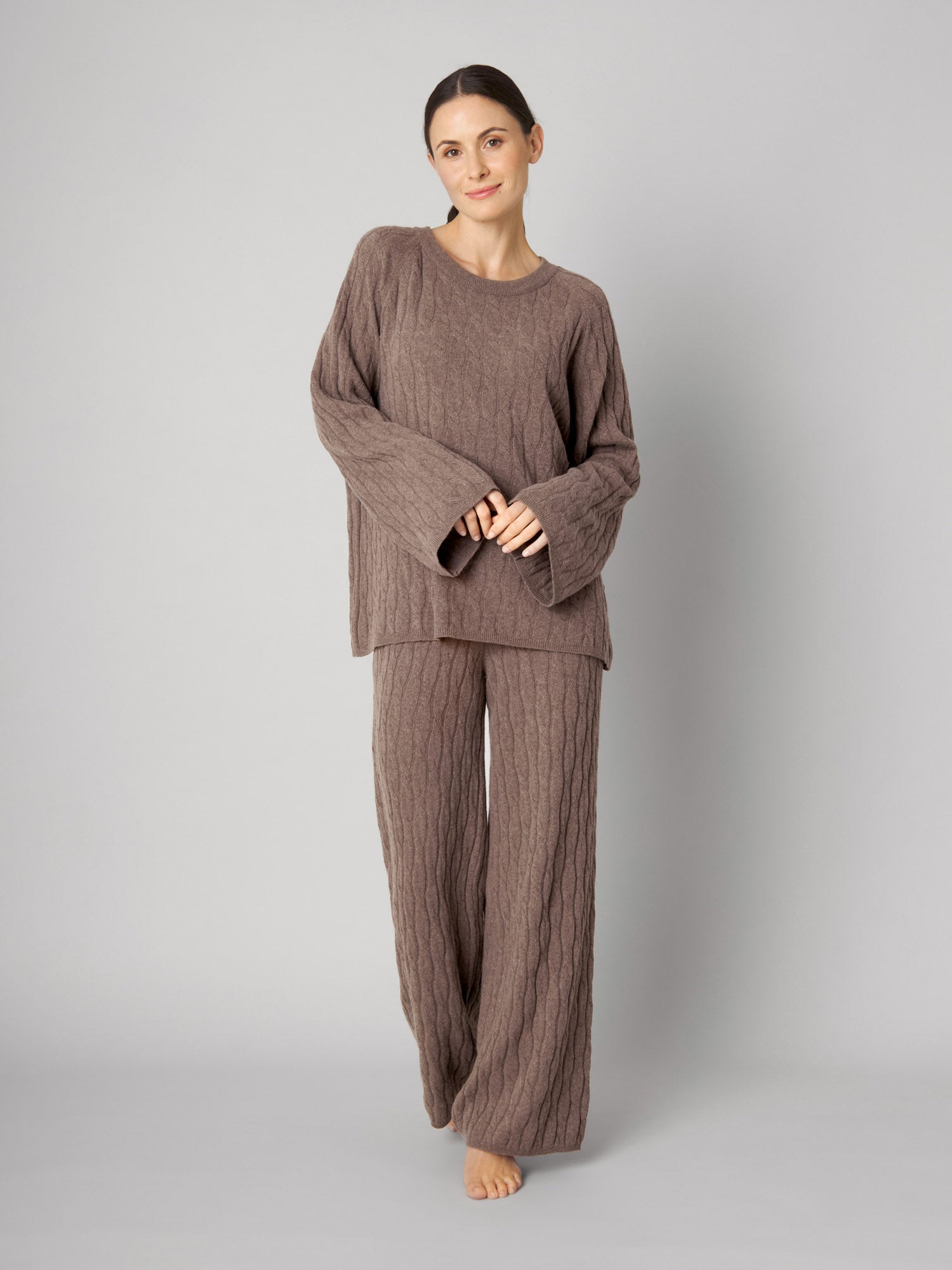 Strickhose MARLI brown melange