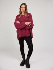 Strickpullover MIMI burgundy