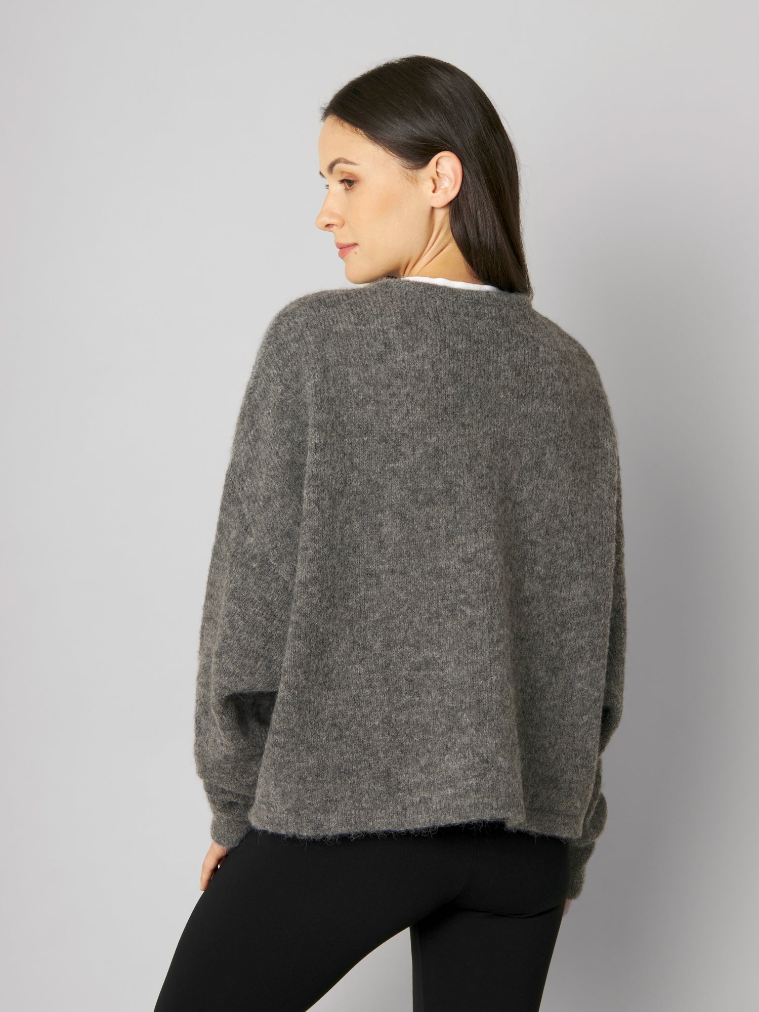 Strickjacke FRIDA anthrazite