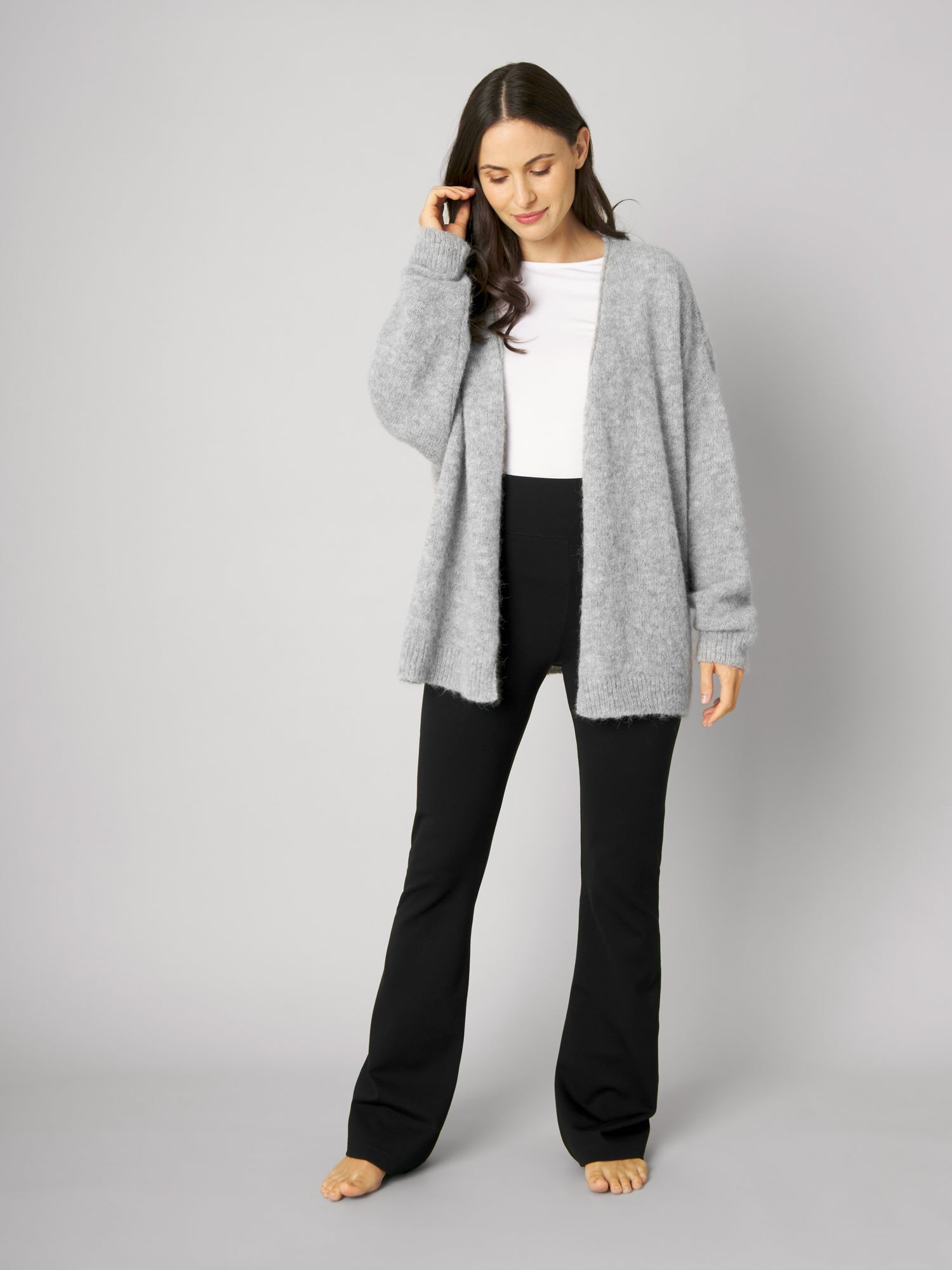 Strickjacke JESSY cosy grey