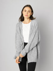 Strickjacke JESSY cosy grey