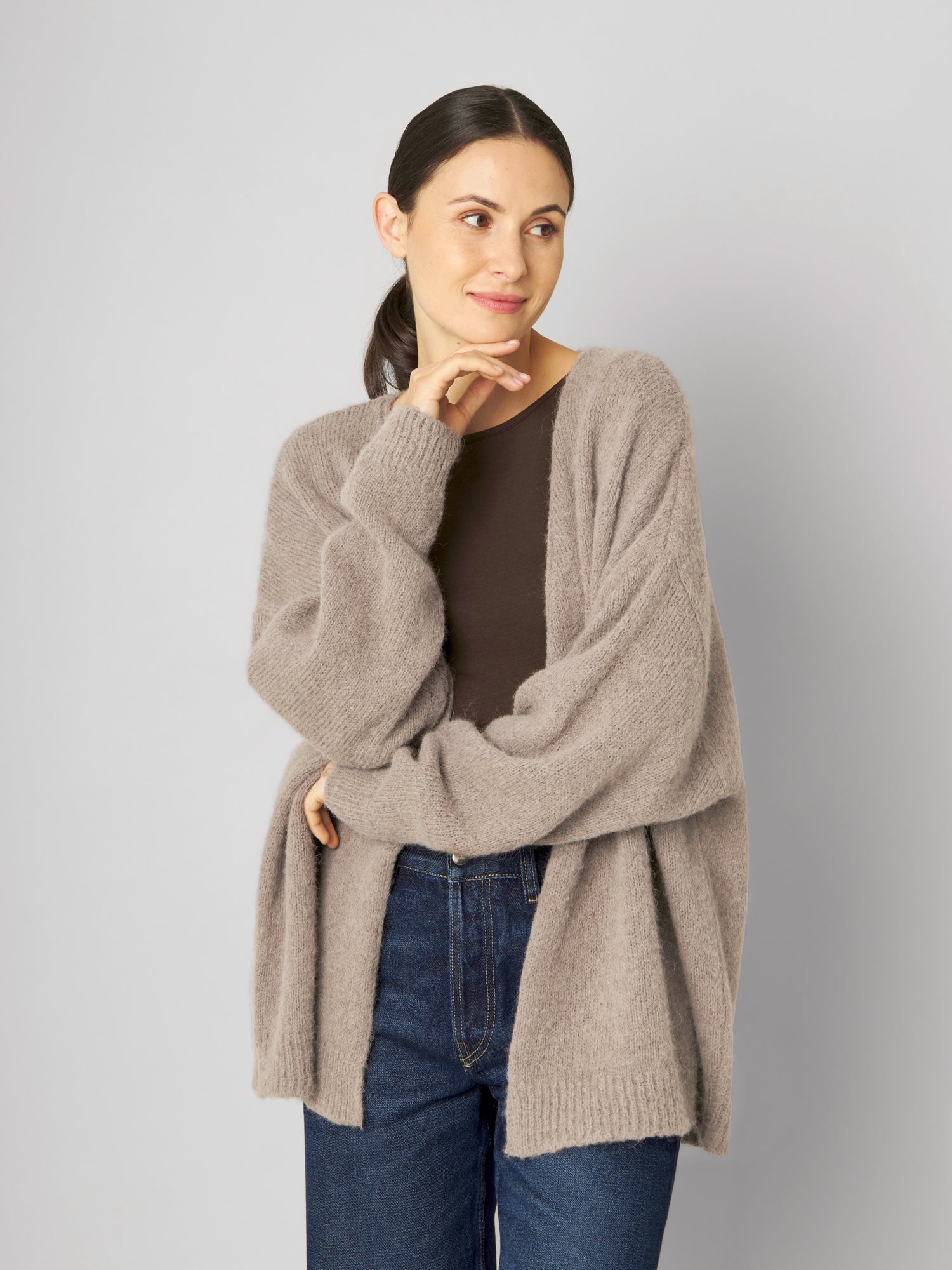 Strickjacke JESSY nougat