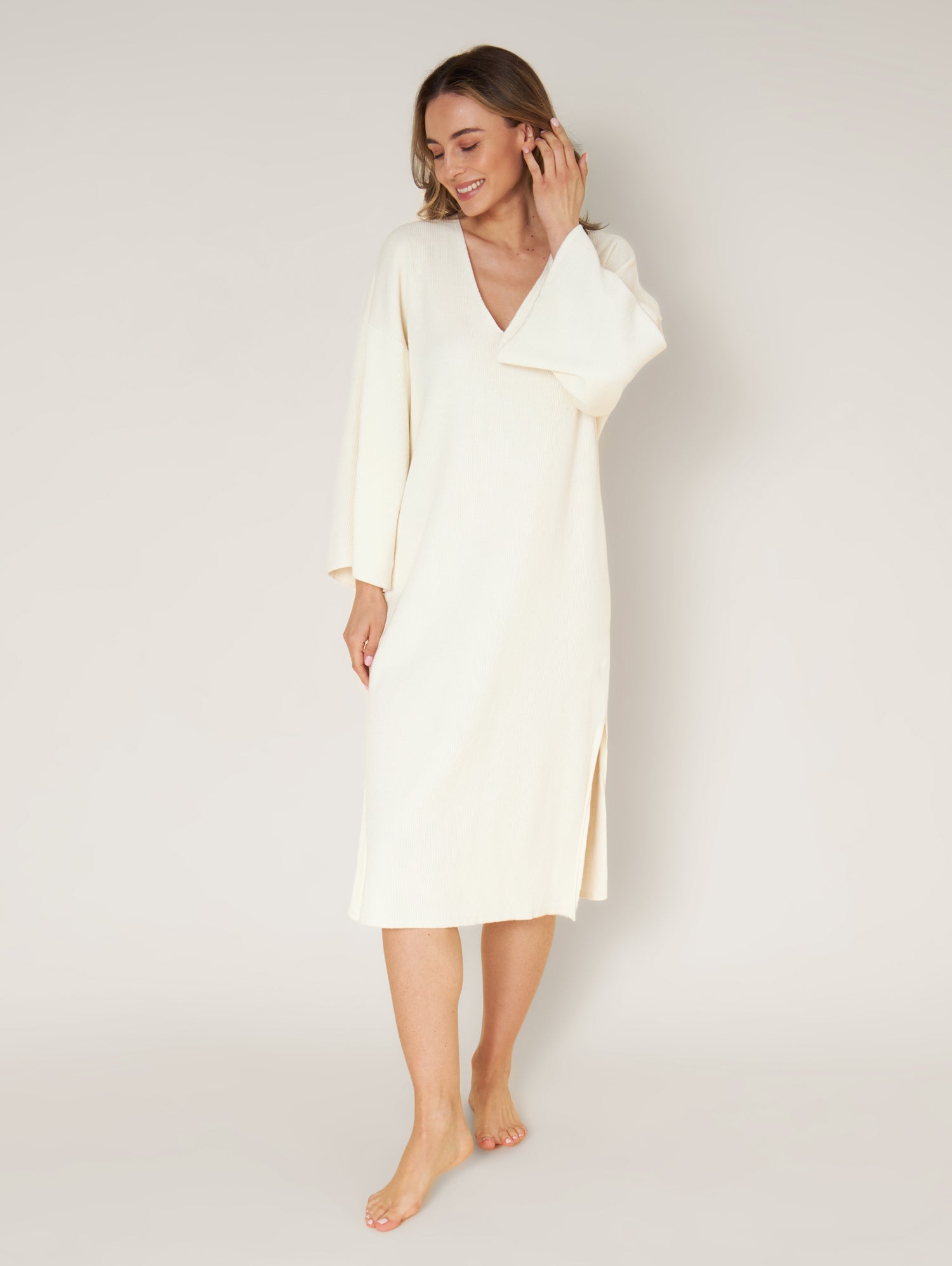 Strickkleid MAURA off-white