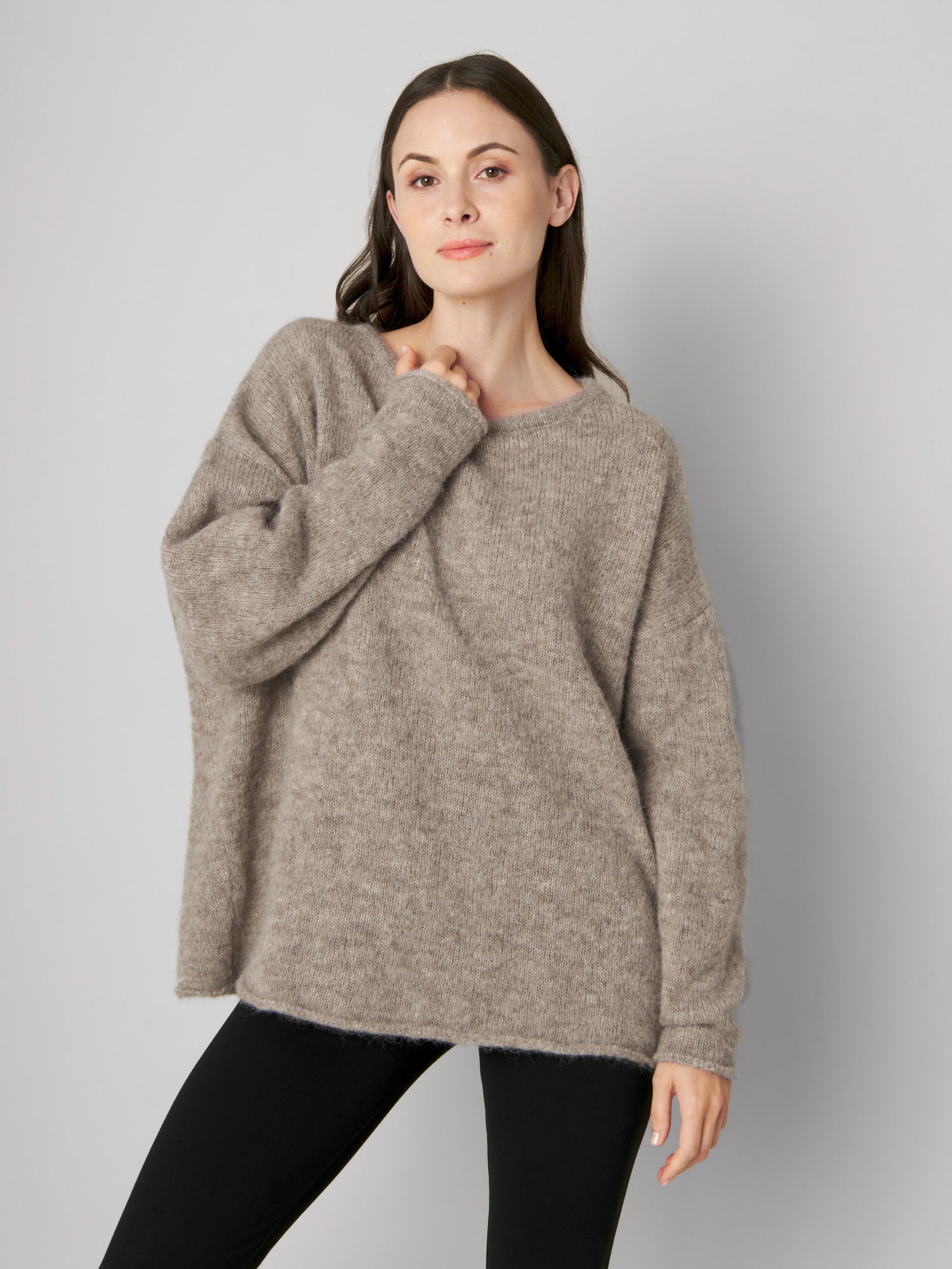 Strickpullover MIMI sandy beige