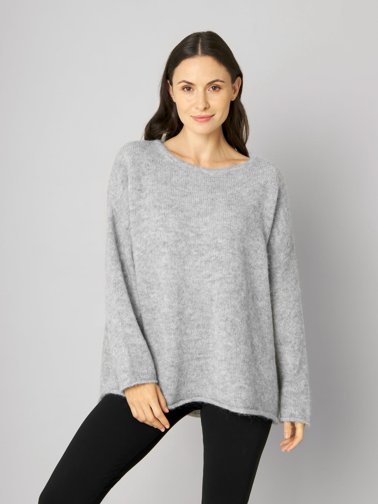 Strickpullover MIMI cosy grey