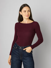 Longsleeve ELENI burgundy