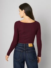 Longsleeve ELENI burgundy