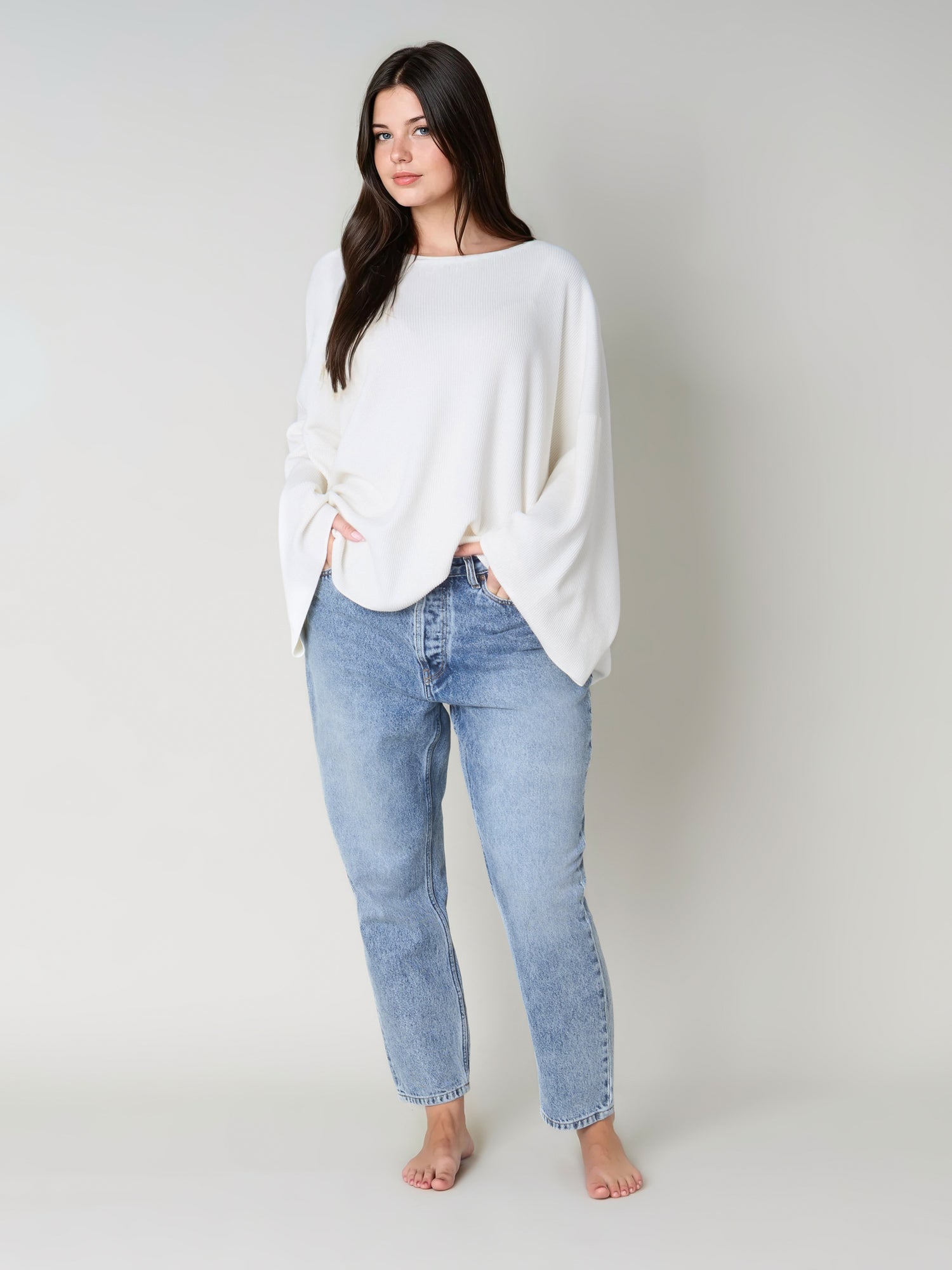 Strickpullover CARLA off-white