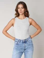 Top ANNA light grey melange