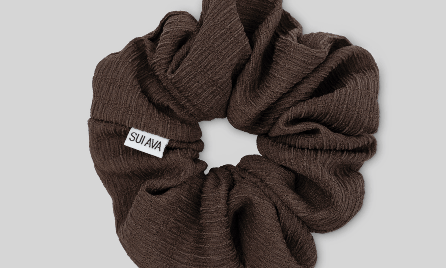Scrunchie HILDA in Darkbrown