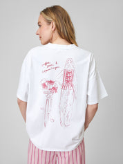T-Shirt PHILIPPA classic white print