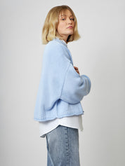 Strickpullover IVA sky blue