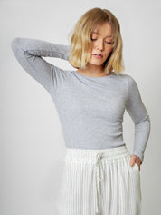 Leinenhose ZOE pinstripe white