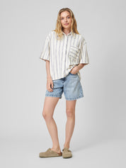 Bluse RIKKE blue/white striped