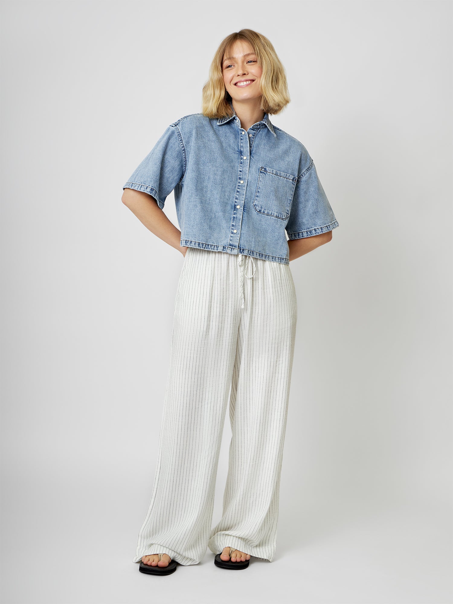 Jeanshemd LILJA light blue