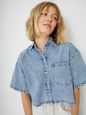 Jeanshemd LILJA light blue