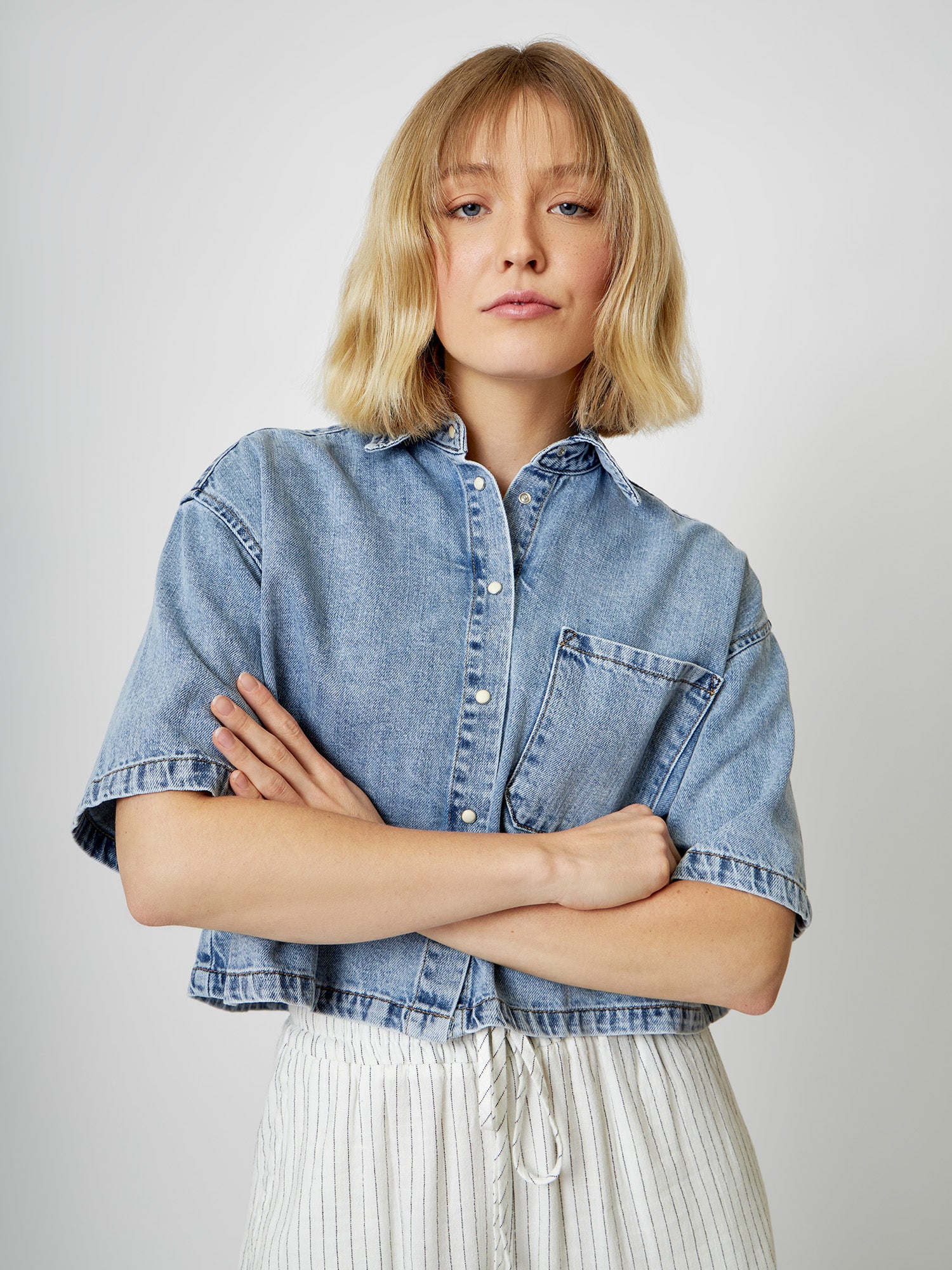 Jeanshemd LILJA light blue