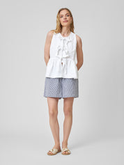 Bluse ALMA white embroidery