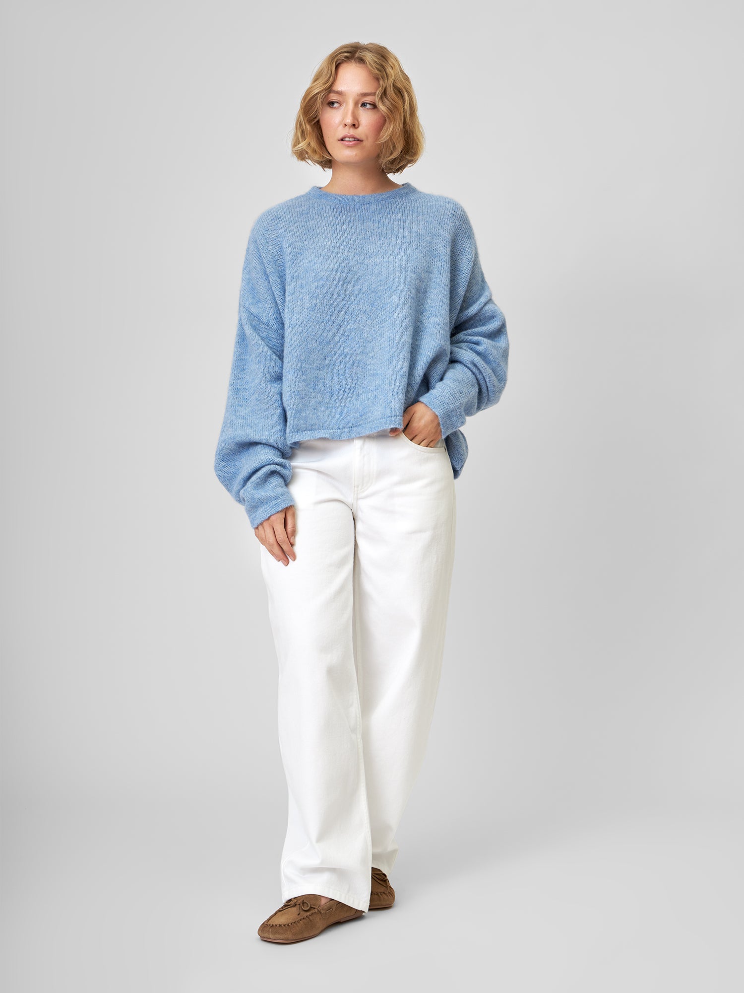 Tragebild Pullover IRA in Lightblue