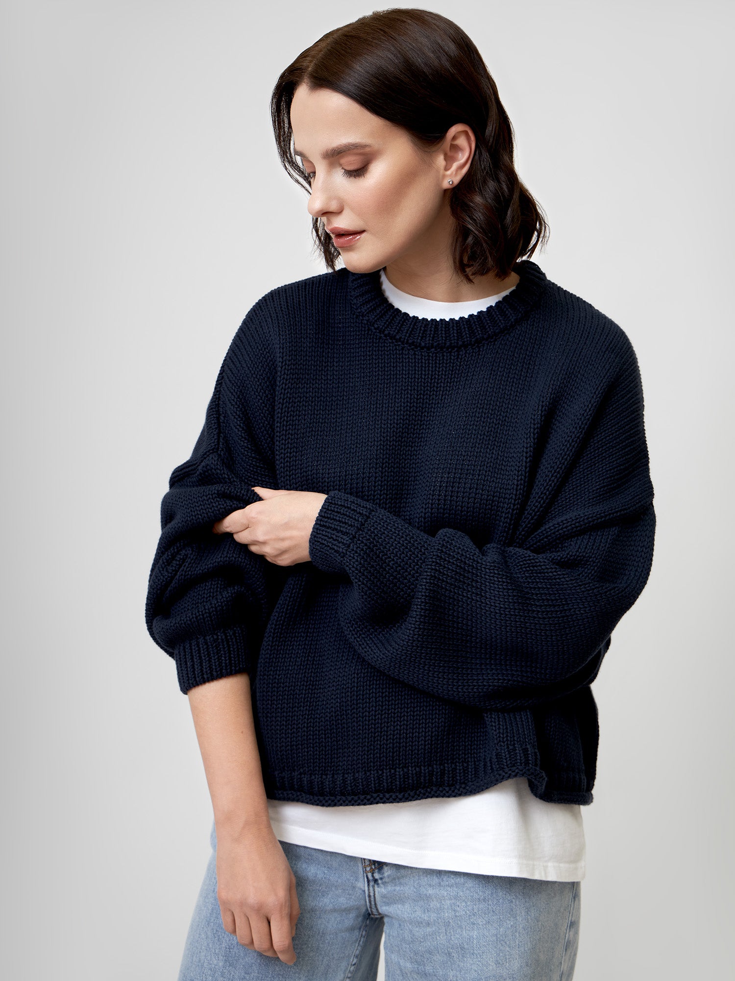 Strickpullover IVA midnight blue