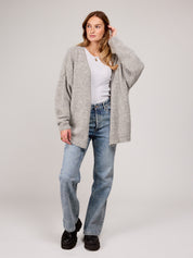 Strickjacke JESSY cosy grey