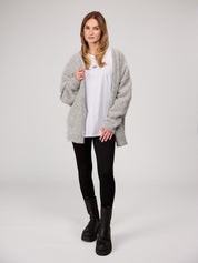 Strickjacke JESSY cosy grey