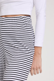 Jerseyhose VALENTINA black/white striped