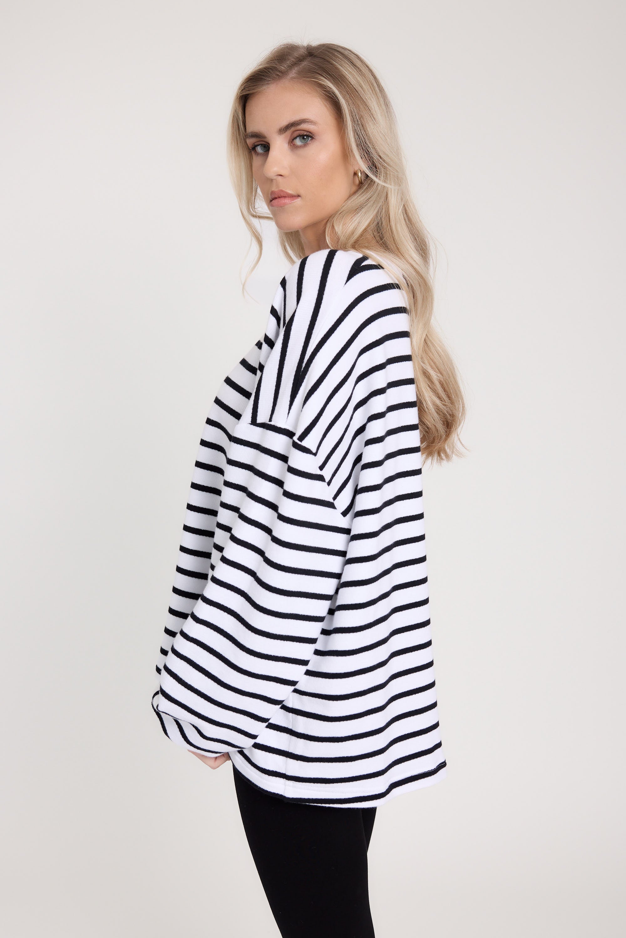 Longsleeve PAULI black/white striped