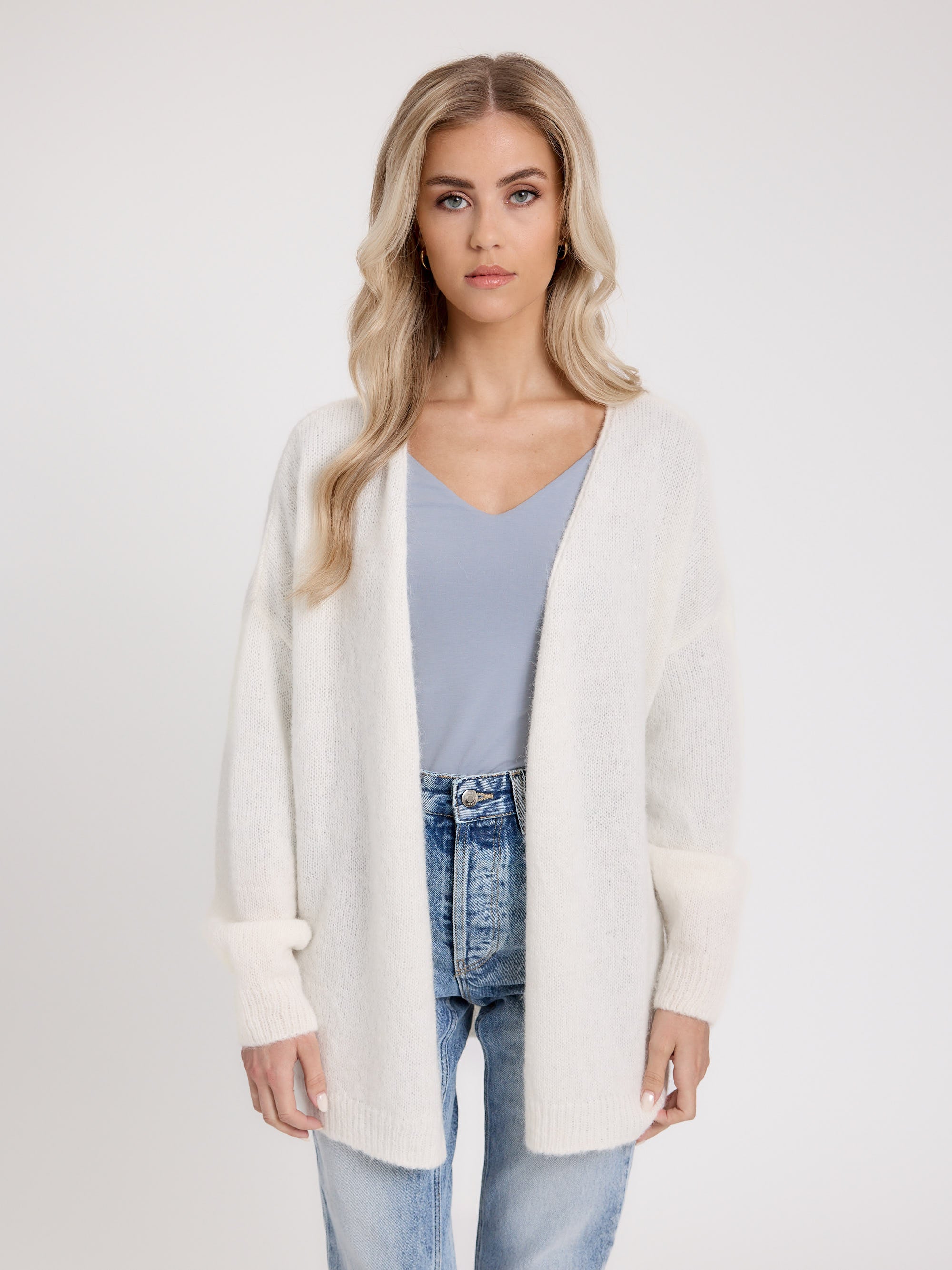 Strickjacke JESSY white