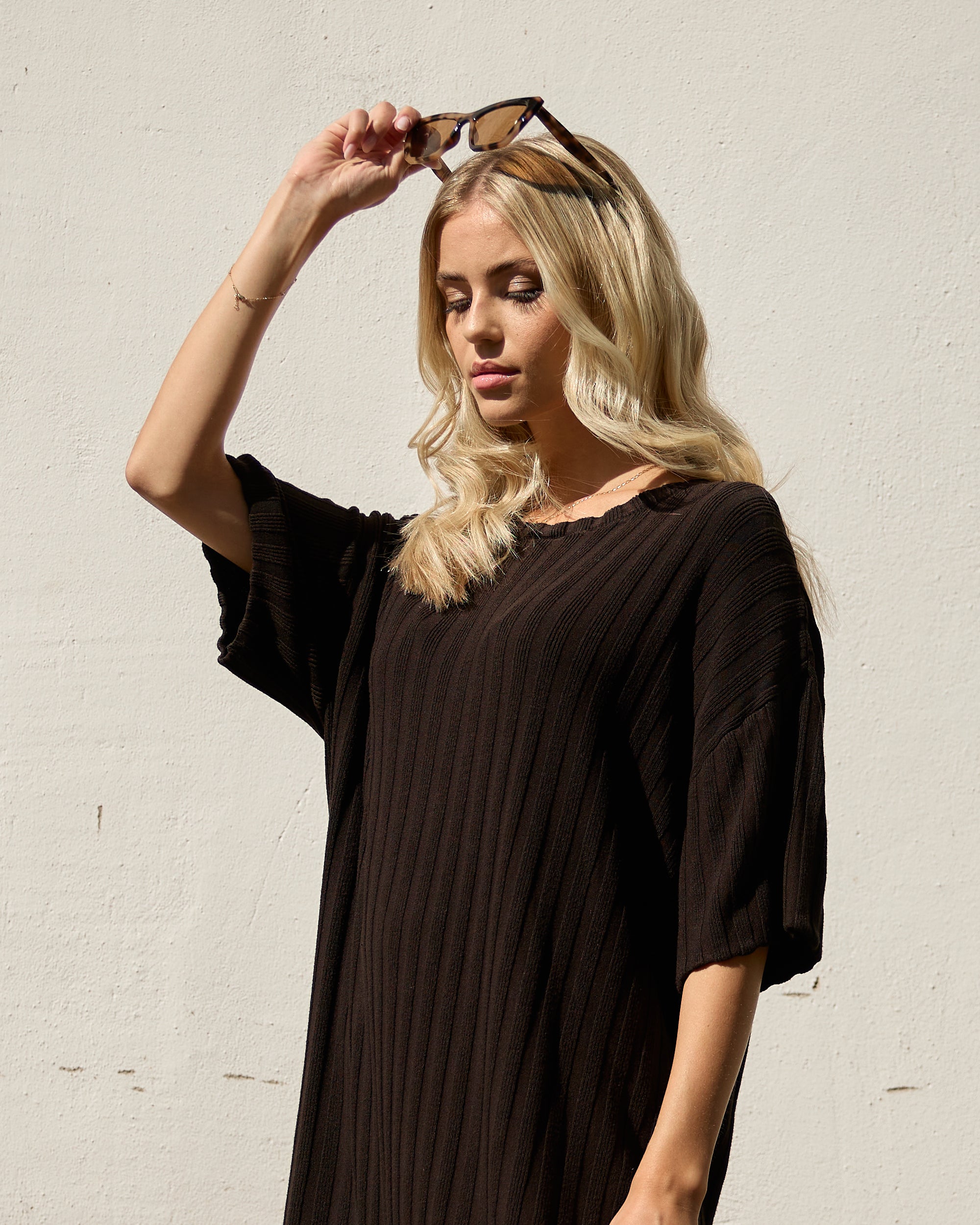 Strickshirt ANGI dark brown