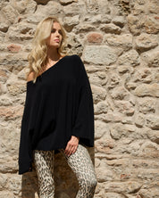 Strickpullover CARLA black