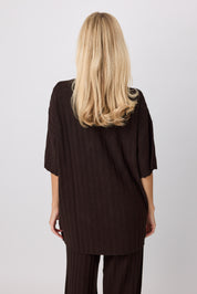 Strickshirt ANGI dark brown
