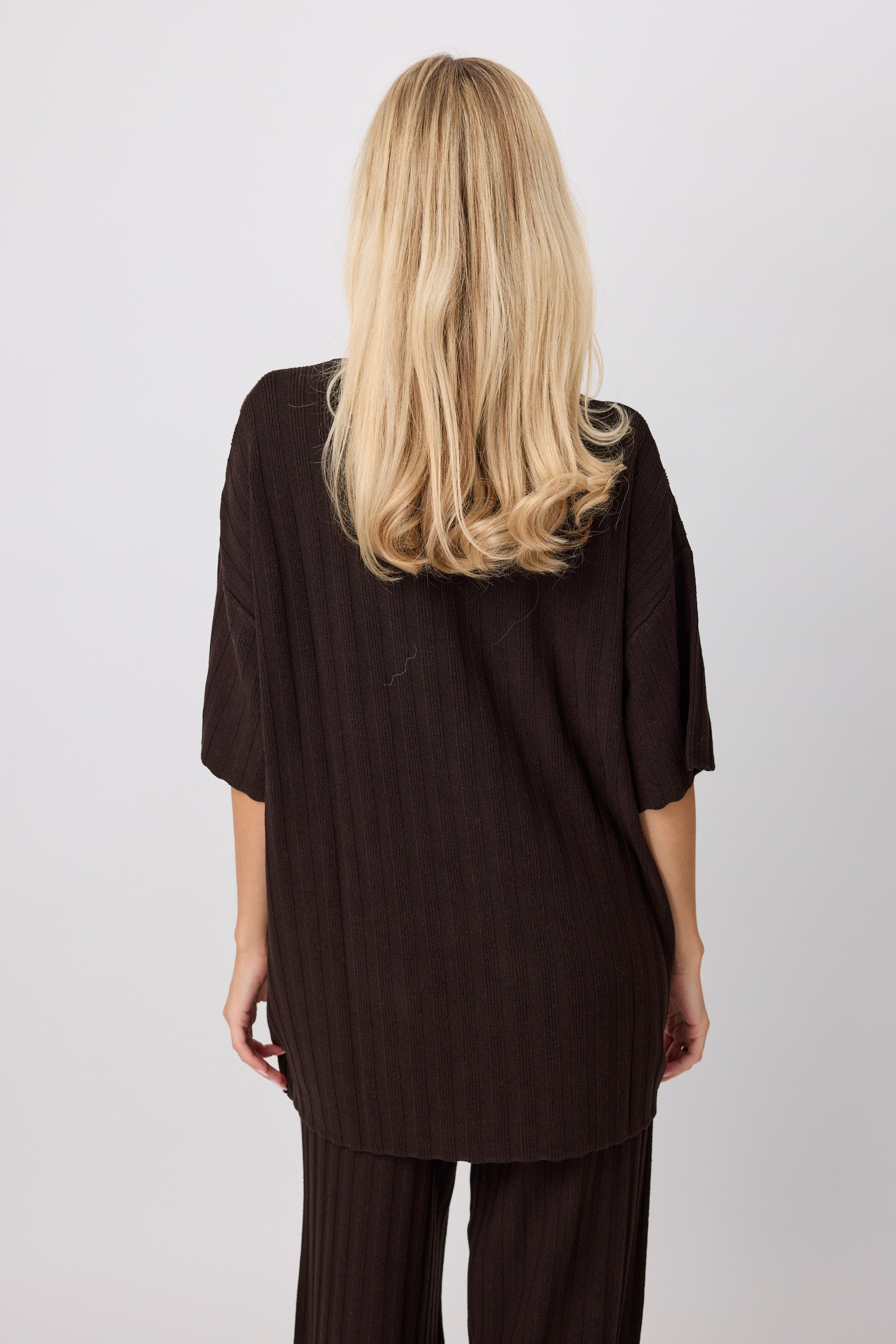 Strickshirt ANGI dark brown