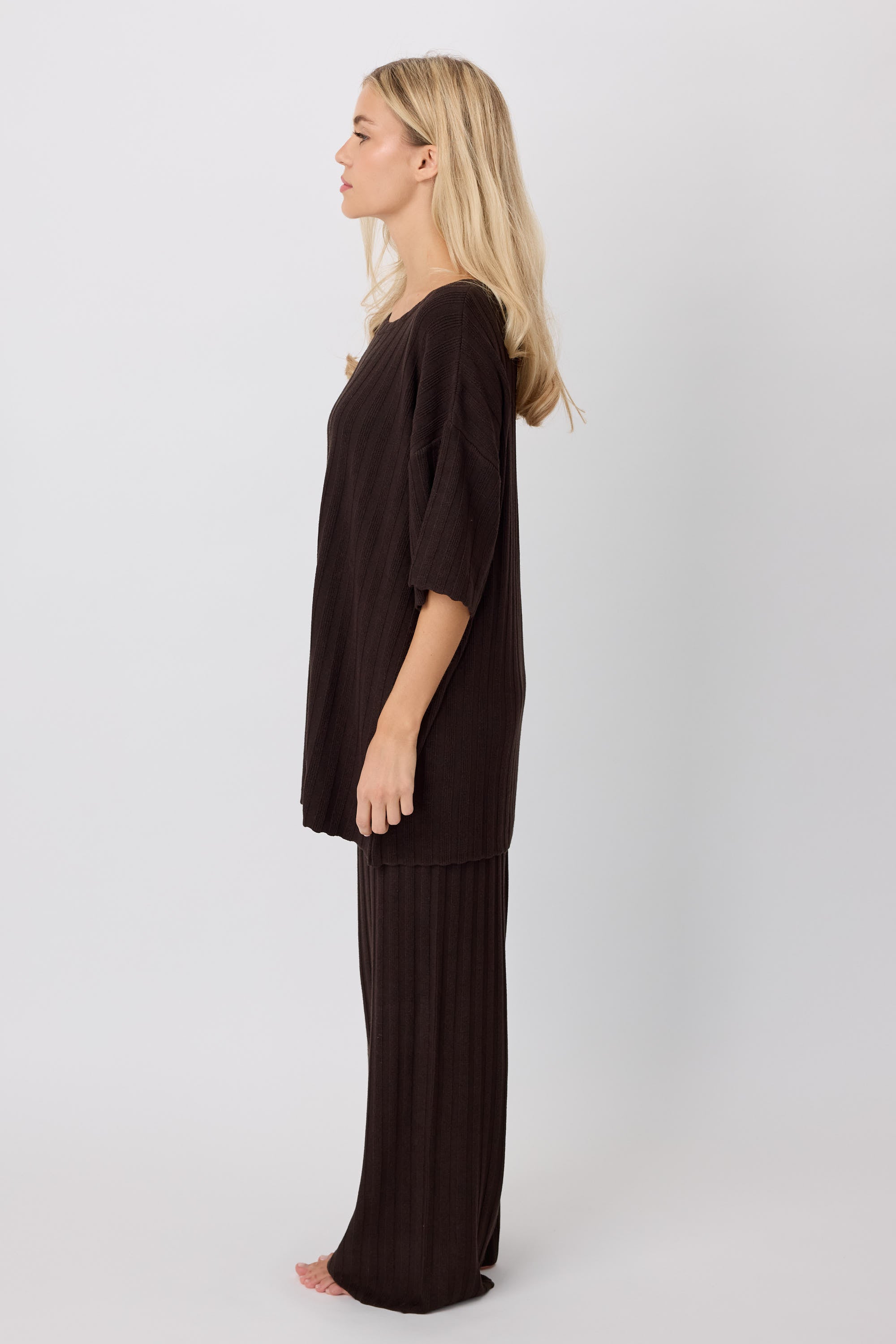 Strickshirt ANGI dark brown
