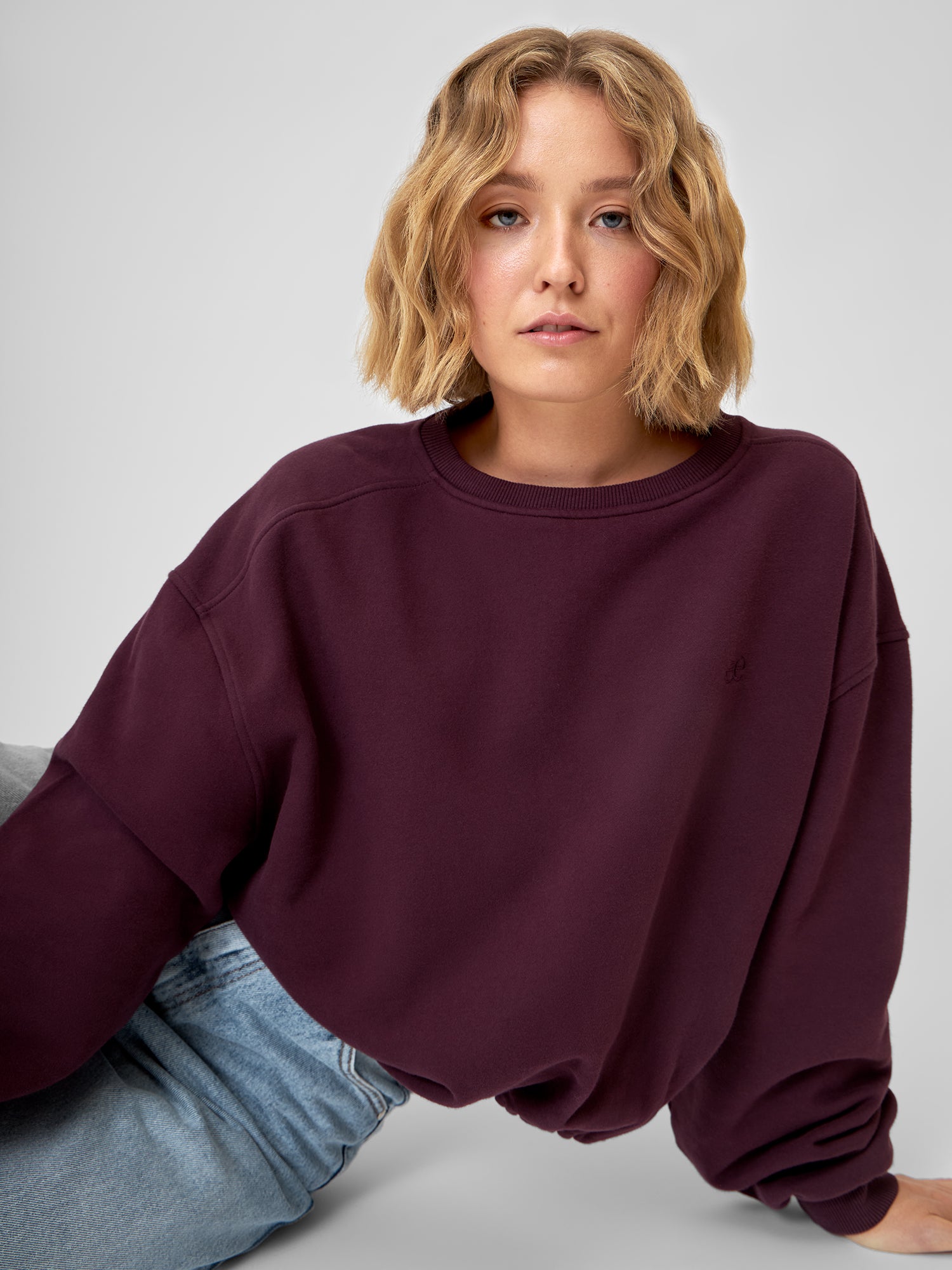 Tragebild Pullover LAURA 2.0 in Burgundy Vorne