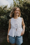 Bluse ALMA white embroidery