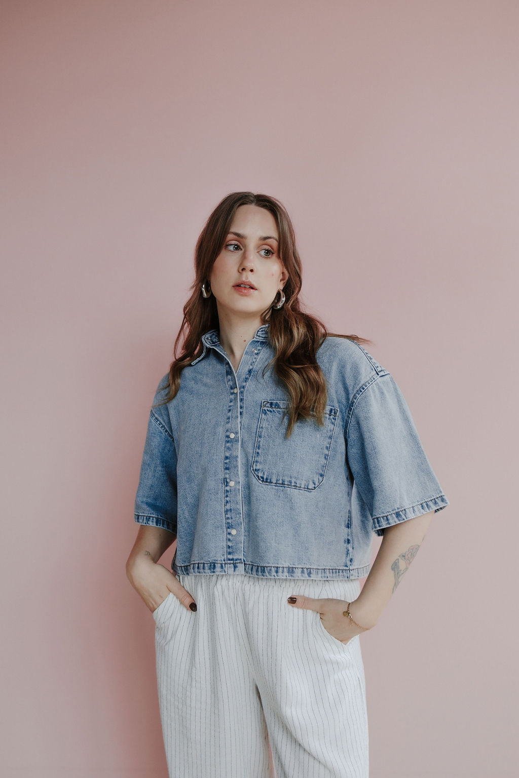 Jeanshemd LILJA light blue