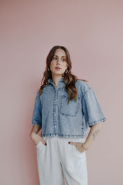 Jeanshemd LILJA light blue