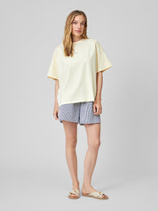 T-Shirt PHILIPPA classic butter yellow print
