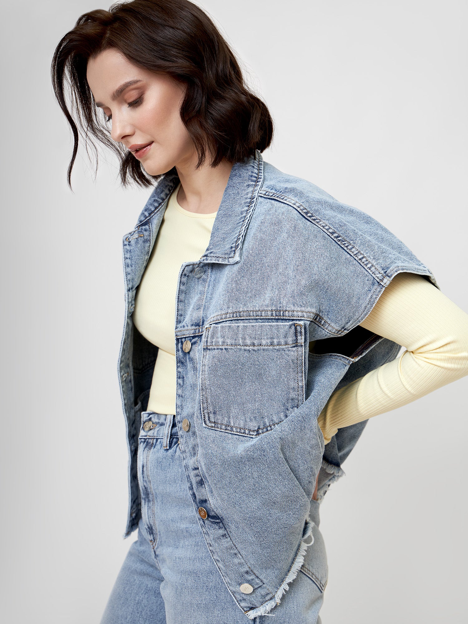 Jeansweste KARI blue